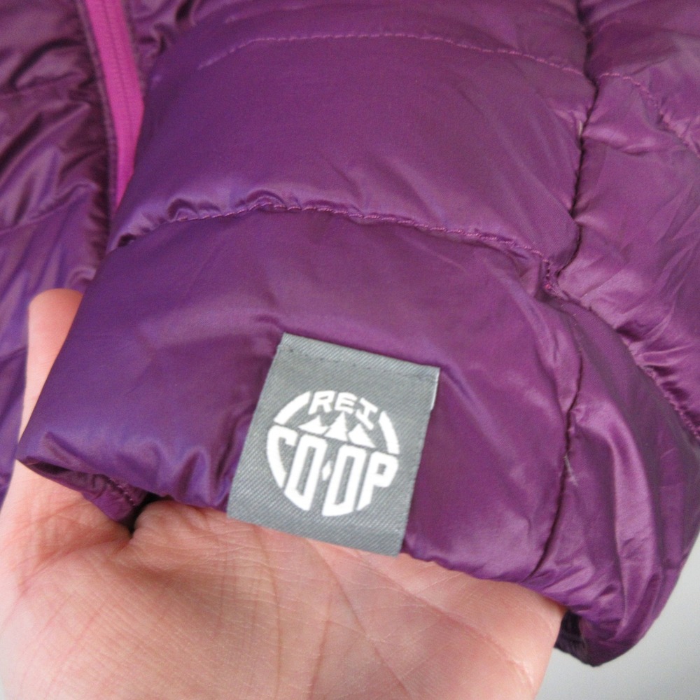 REI Co Op Womens Purple 650 Down Filled Insulated Puffer Vest Size L Hiking - Picture 2 of 10